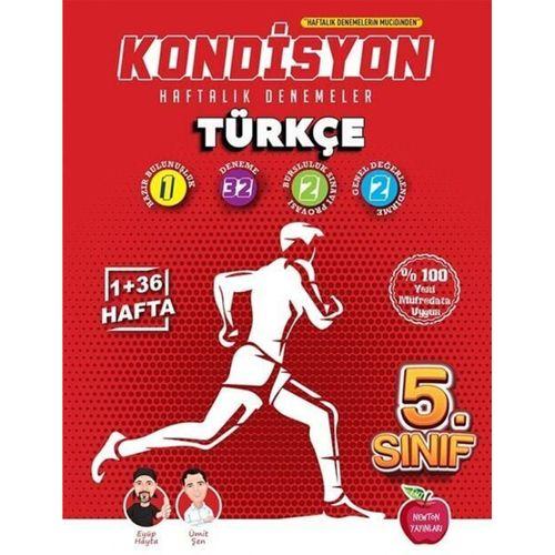 5. Sınıf Türkçe Kondisyon Haftalık Kazanım Denemeleri Newton Yayınları