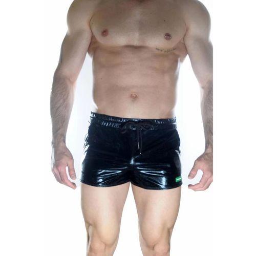 Erkek Siyah Lame Short