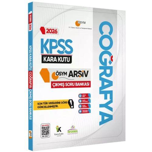 2026 KPSS Genel Kültür Coğrafya Kara Kutu Soru Bankası ve Manifesto Çözümlü Branş Deneme 2li Seti