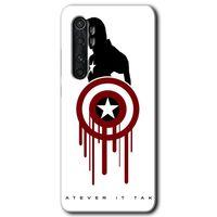 Xiaomi Mi Note 10 Lite HD Baskılı Kılıf + 9D Tam Ekran Koruyucu - Captain Amerika