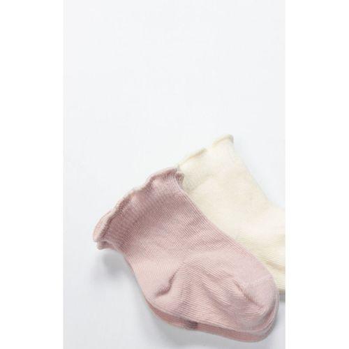 Bistyle Bistyle Overlok Style Penye Soket Çorap 2li 10153 Pudra