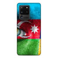 Samsung Galaxy S20 Ultra Uyumlu Kılıf Azarbaijan (42) Rugged Armor Kılıf Göz Bayrak