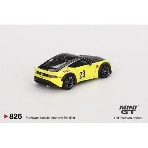 Mini GT Nissan Z LB NATION WORKS Ikazuchi Yellow 826 BL