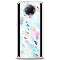 Xiaomi Poco F2 Pro Kılıf HD Baskılı Kılıf - Blue and Purple + Tam Ekran Koruyucu