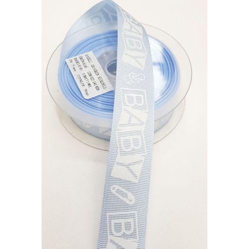 Mavi Baby Baskılı Grogren Kurdele 2,5Cm