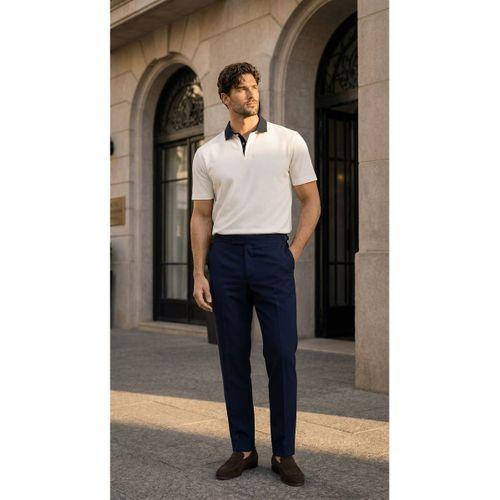 Arthur Regular Fit Nova Pike Kumaş Polo Yaka T-Shirt - Beyaz