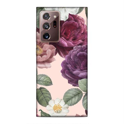 Samsung Galaxy Note 20 Ultra Kılıf Romantik Guller Arka Kapak Silikon Koruma Full Koruyucu