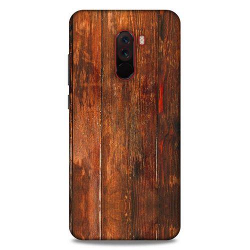 Lopard Xiaomi Pocophone F1 Uyumlu Kılıf Wood'X (4) Koruma Kılıfı Desenli