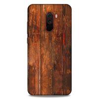 Lopard Xiaomi Pocophone F1 Uyumlu Kılıf Wood'X (4) Koruma Kılıfı Desenli