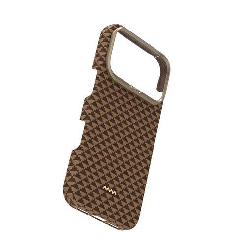 Apple iPhone 17 Pro Max Kılıf M-safe Şarj Özellikli Raptic Aramid Skin Origin Serisi Karbon Kapak