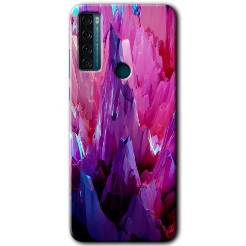 TCL 20 SE Kılıf HD Desen Baskılı Arka Kapak - Abstraction Sharp