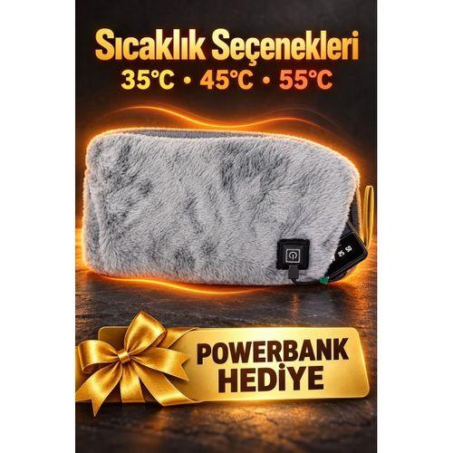 Yumuşak Pelüş Dokulu Elektrikli Bel Isıtıcı Kuşak