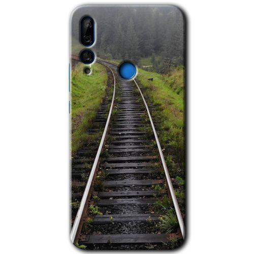 Huawei P Smart Z HD Baskılı Kılıf + 9D Tam Ekran Koruyucu - Tren Yolu