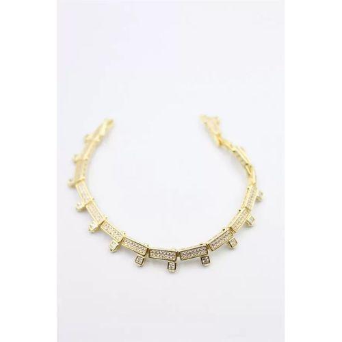 Taşlı Xuping Bileklik - Altın