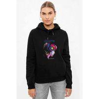 THE DOORS JIM MORRISON Baskılı Siyah Kadın Kapşonlu Sweashirt