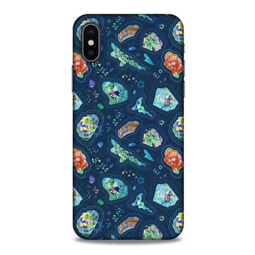 Apple iPhone XS Kılıf Baskılı Özel Seri Taşlı (45) Liquid Air Kılıf