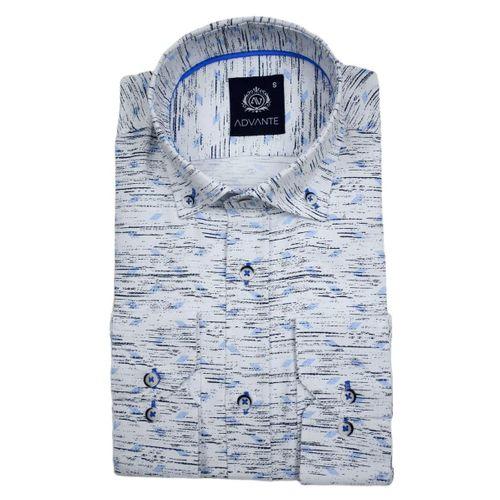 Erkek Silim Fitt Çizgili Uzun Kol Gömlek BGL-ST02982