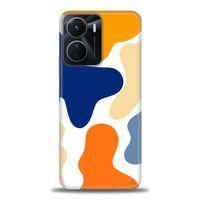 Tecno Spark 9 Pro Kılıf HD Baskılı Kılıf - Turuncu Lekeler + Tam Ekran Koruyucu