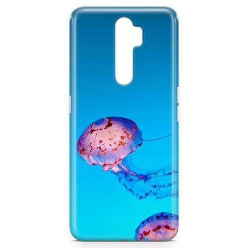 Oppo A9 2020 Kılıf Jellyfish Arka Kapak Koruma Desenli Full Koruyucu