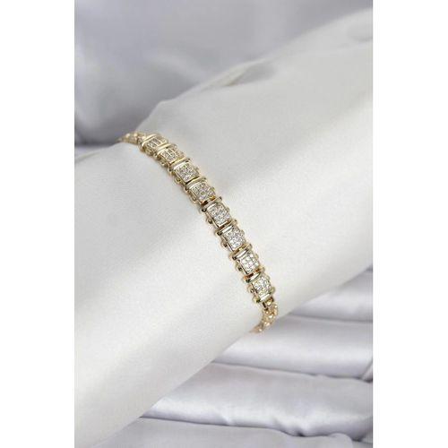 Xuping Model Zirkon Taşlı Gold Renk Kadın Bileklik