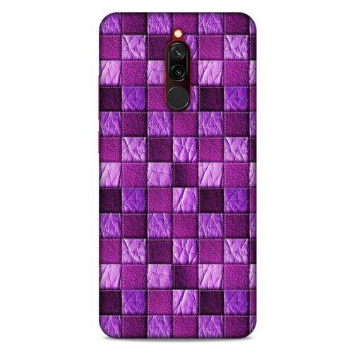 Xiaomi Redmi 8 Kılıf Patchwork (5) Koruma Kabı Fuşya