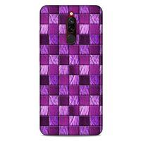 Xiaomi Redmi 8 Kılıf Patchwork (5) Koruma Kabı Fuşya
