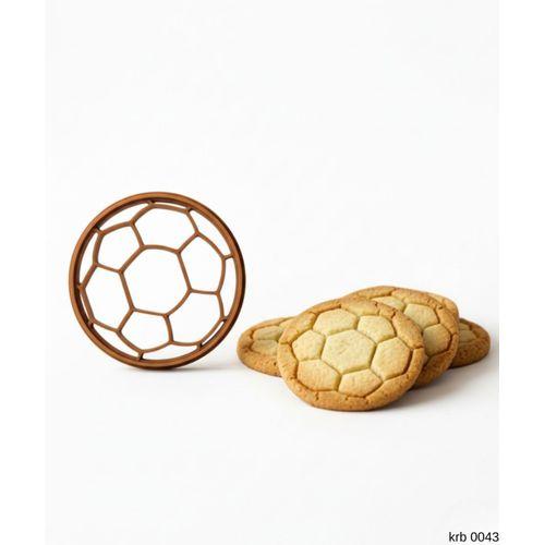 Top Desenli Yuvarlak Kurabiye Kalıbı – Hamur Kesici, Şeker Hamuru ve Oyun Hamuru İçin 6.5 cm