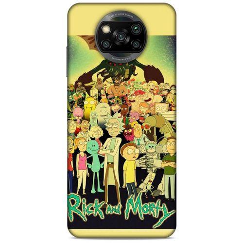 Xiaomi Redmi Poco X3 Uyumlu Kılıf Rick And Morty (38) Neo Hybrid Kılıf Rick Sanchez