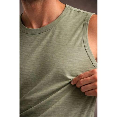 Erkek Flamlı Kumaş Sıfır Kolsuz Atlet Basic Spor Üst, Günlük Ve Fitness Kullanımına Uygun - Mint Yeşili