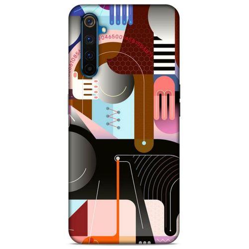 Lopard Oppo Realme 6 Uyumlu Kılıf Soyut Sanat (18) Desenli Telefon Kılıfları