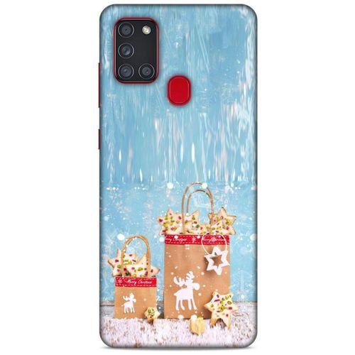 Samsung Galaxy A21s Kılıf Snowix (10) Full Koruma Kılıfı Kahve
