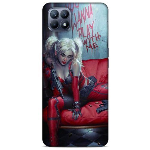 Huawei P40 Lite Uyumlu Kılıf Harley Quinn (22) Tam Koruma Kılıfı Kırmızımsı kahverengi