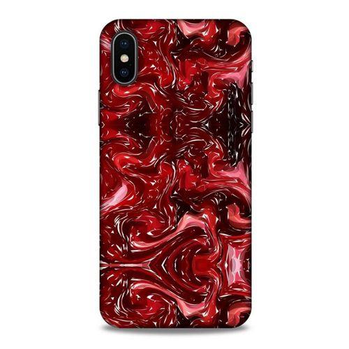 Mermer Desenli (45) Tema Liquid Air Kılıf Şarap Apple Iphone X Kılıf