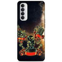 Lopard Oppo Reno 4 Pro Uyumlu Kılıf Tattoo's (16) Kalın Kılıf Karışık