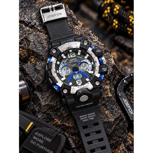 Joefox Digital Ve Analog 2 Yıl Garantili Kronmetre+Takvim+Alarm+Aydınlatma Erkek Kol Saati JOE.Y6