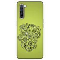 Lopard Oppo Reno 3 Pro 5g Uyumlu Kılıf Tattoo's (40) Fit Silikon Kılıf Çiçek Dövmesi