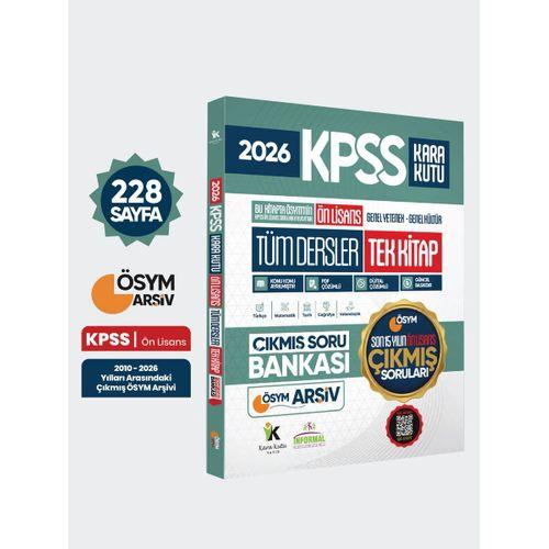 2026 FULLÖnLisans KPSS ÖSYM Tüm Dersler Tek Kitap Soru Bankası Son 15Yıl Çözümlü(Sadece Ön Lisans)
