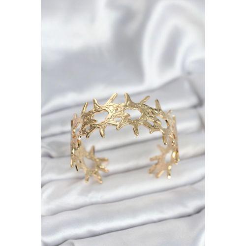 Pirinç Gold Renk Vintage Kadın Bileklik
