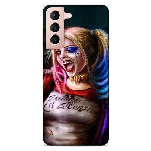 Samsung Galaxy S21 Uyumlu Kılıf Harley Quinn (8) Baskılı Kılıf Siyah