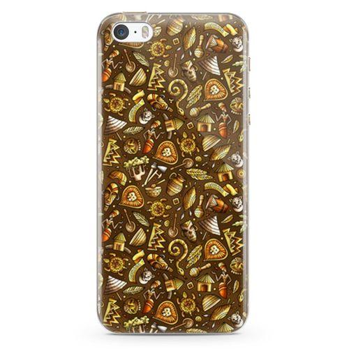 Apple iPhone 5s Kılıf Maskeli Balo Doodle Arka Kapak Koruma Desenli Full Koruyucu