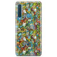 Samsung Galaxy A9 2018 Kılıf Doodle Bilgisayar Cep Telefonu Arka Kapak Koruma Desenli Full Koruyucu