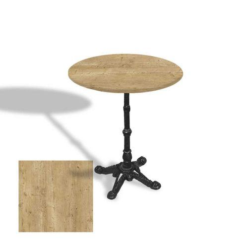 Dockers Çipa 1002 Döküm Ayak Yuvarlak Masa Çap 80cm - (Werzalit, Wermodin ve Allzalit Tabla) - Avalone Pine