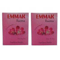 Emmak Tüy Dökücü Toz Gül Aromalı Hamam Otu Bay Bayan Rusma 80 Gr X 2Adet