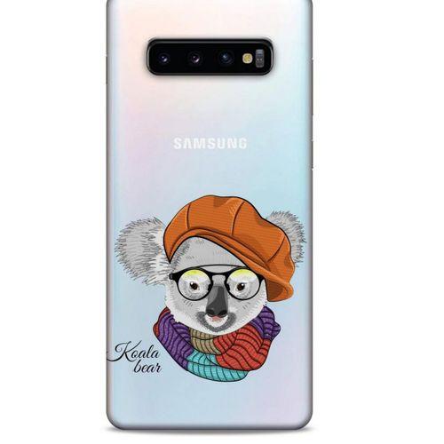 Zoologix (93) Samsung Galaxy S10 Plus Şeffaf Kılıf Silikon Desenli