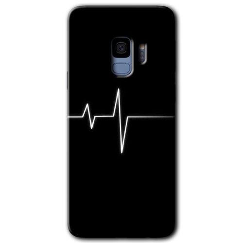 Galaxy S9 Kılıf HD Desen Baskılı Arka Kapak - Heart Rytm
