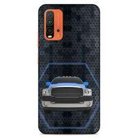 Lopard Xiaomi Redmi Note 9 4g Uyumlu Kılıf PickUpX (8) Baskılı Kılıf Gece Mavi