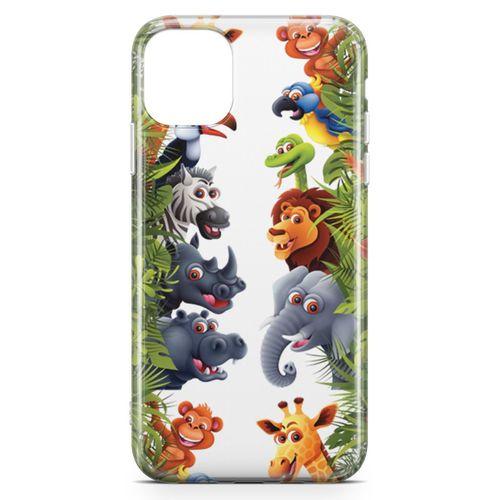 Apple iPhone 11 Pro Max Kılıf Hayvanat Bahçesi 2 Arka Kapak Koruma Desenli Full Koruyucu