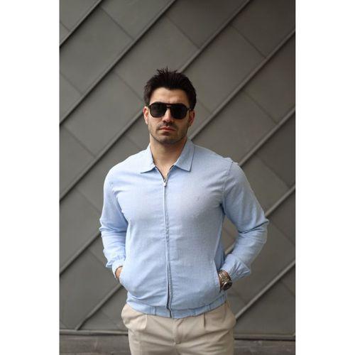 Erkek Pamuklu Keten Kumaş Ceket