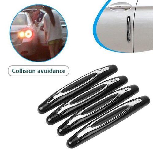 Zhltools Araç 4 Parça Kapı Anti Scratch Çizik Önleyici Tampon Koruma Siyah