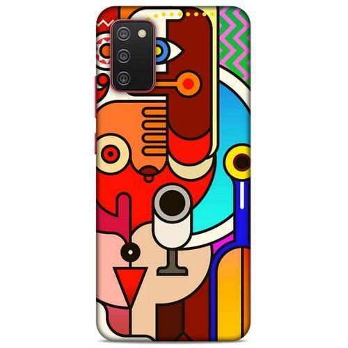 Lopard Samsung Galaxy A02S Uyumlu Kılıf Soyut Sanat (8) Desenli Baskılı Kılıf